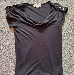 Michael Kors black short sleeve top
